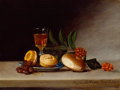 Nature morte avec un verre de vin, 1818 - Raphaelle Peale